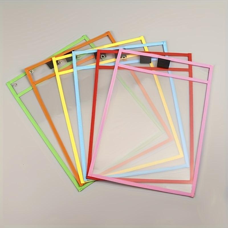 Reusable Dry Erase Pockets - Oversized - Clear Plastic