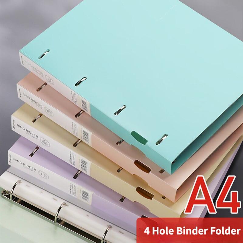 Purple Pink Green A4 Loose leaf Folder 4 Holes