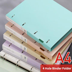 Purple Pink Green A4 Loose leaf Folder 4 Holes