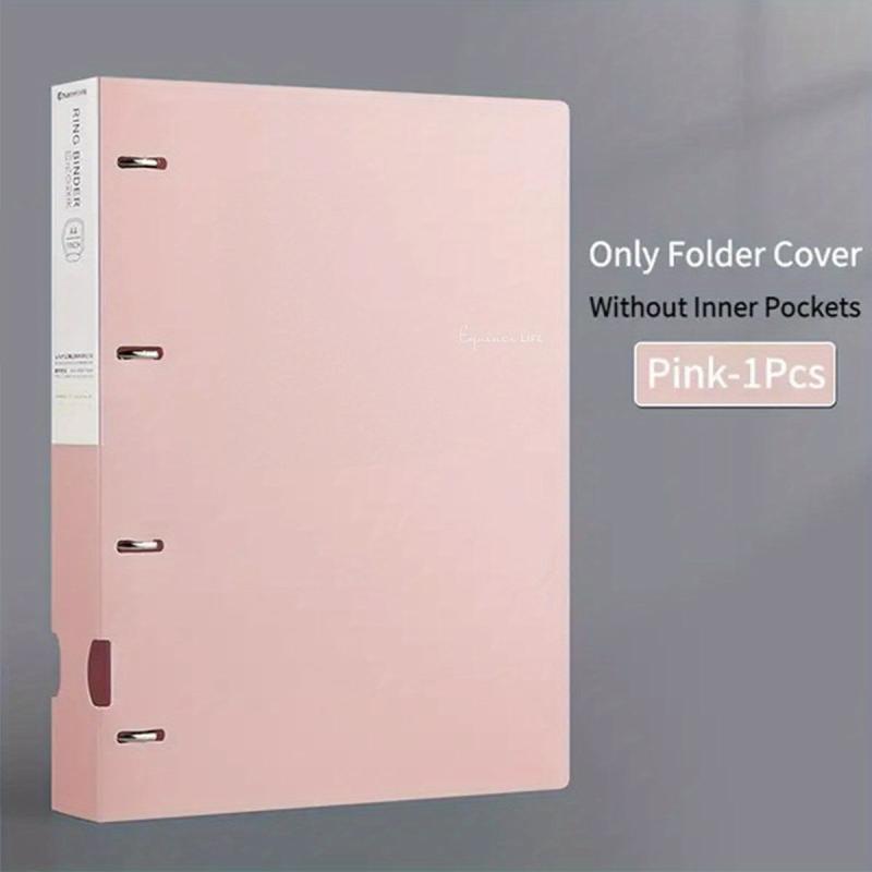 Purple Pink Green A4 Loose leaf Folder 4 Holes