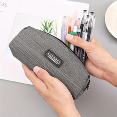 Creative Pencil Cases Carry Zipper Pen Box Oxford Cloth Pencil Bag