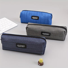 Creative Pencil Cases Carry Zipper Pen Box Oxford Cloth Pencil Bag