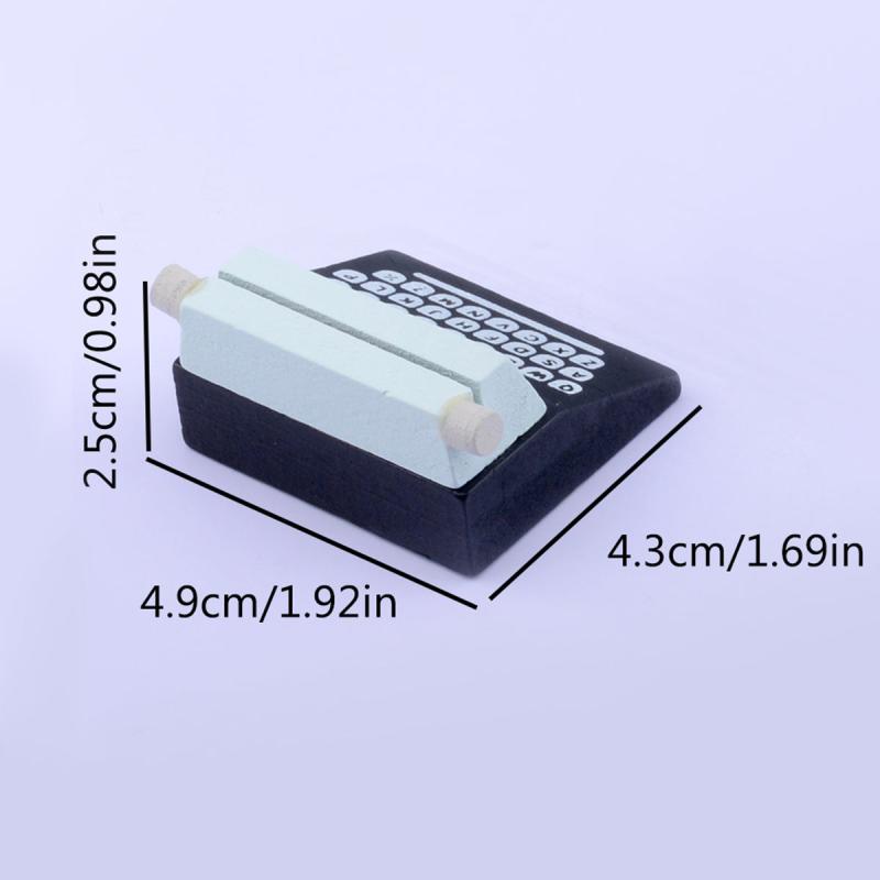 Wood Typewriter Message Business Card Sticky Note Holder
