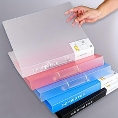 4 Ring Binder Covers Folder D Clip A4 Document Organizer Transparent Binder