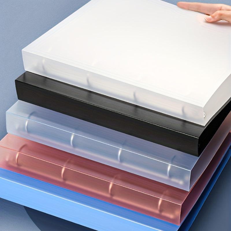 4 Ring Binder Covers Folder D Clip A4 Document Organizer Transparent Binder