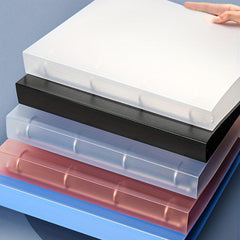 4 Ring Binder Covers Folder D Clip A4 Document Organizer Transparent Binder