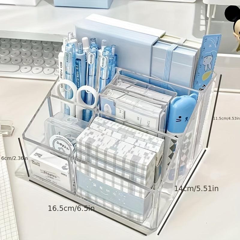 Transparent Acrylic Desktop Stationery Storage Box