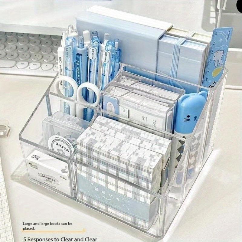Transparent Acrylic Desktop Stationery Storage Box