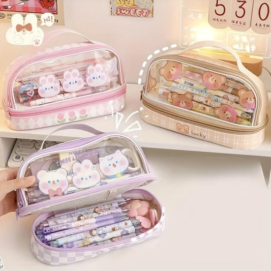Cartoon Pencil Case for Junior High School Students
