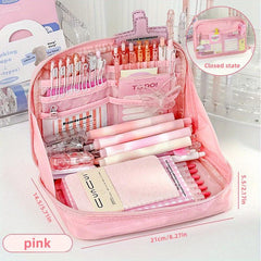 Large Capacity Pencil Case Stationery Bag - Office/School Gift