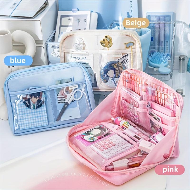 Large Capacity Pencil Case Stationery Bag - Office/School Gift