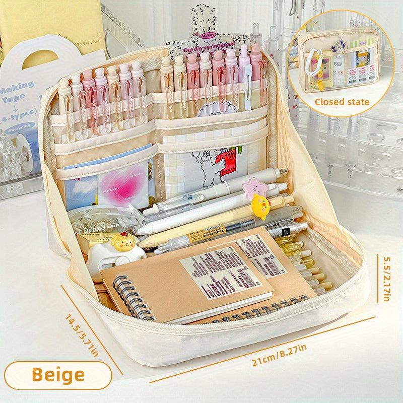 Large Capacity Pencil Case Stationery Bag - Office/School Gift