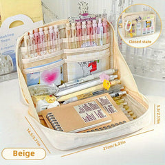 Large Capacity Pencil Case Stationery Bag - Office/School Gift