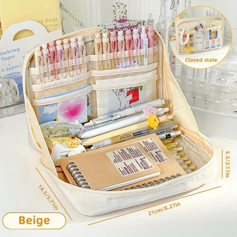 Large Capacity Pencil Case Stationery Bag - Office/School Gift
