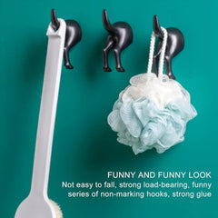 Dog Tail Wall Hook Set Office Coat Towel Key Decoration