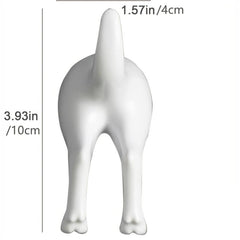 Dog Tail Wall Hook Set Office Coat Towel Key Decoration