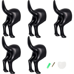 Dog Tail Wall Hook Set Office Coat Towel Key Decoration