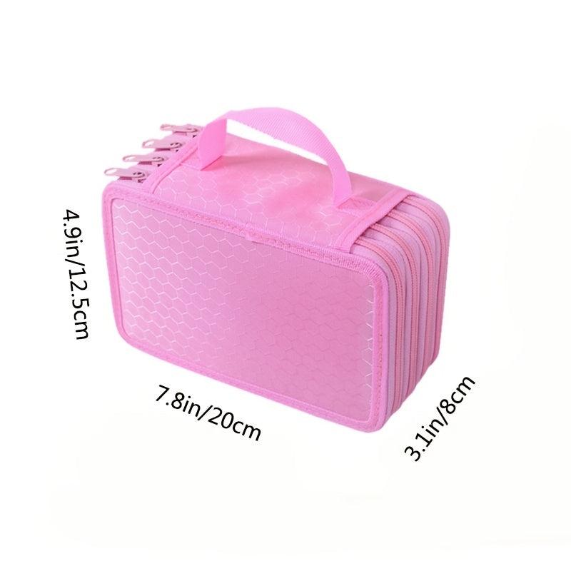 4-Layer Anti-Fall Sketch Pencil Bag, Large Capacity Stationery Box