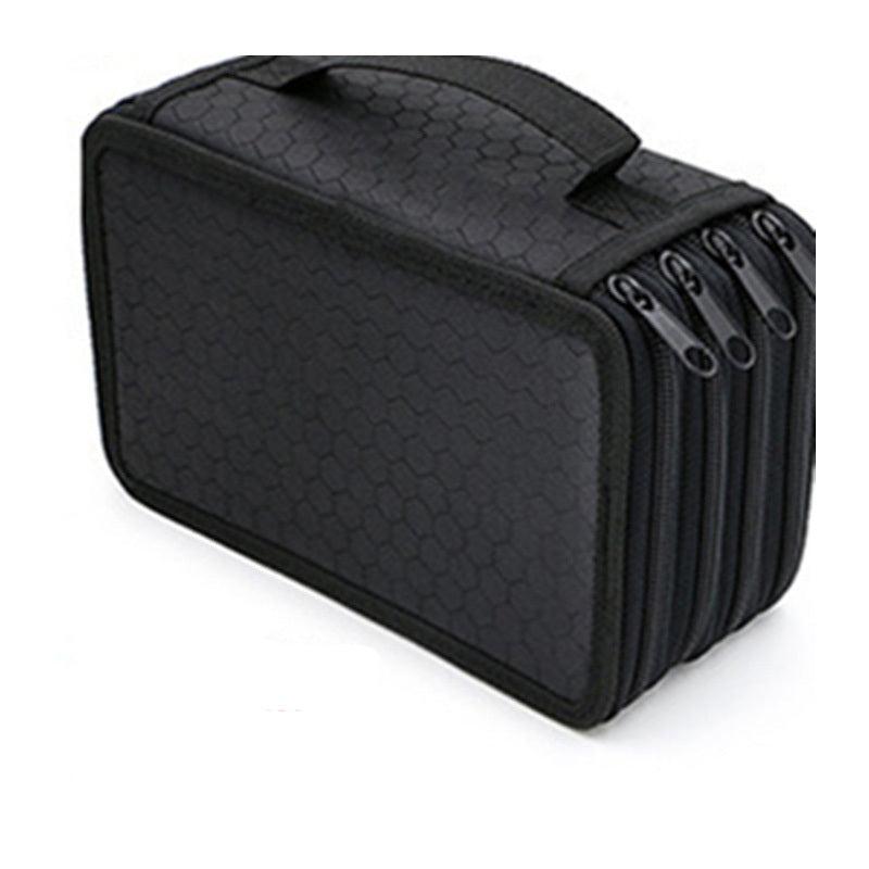 4-Layer Anti-Fall Sketch Pencil Bag, Large Capacity Stationery Box