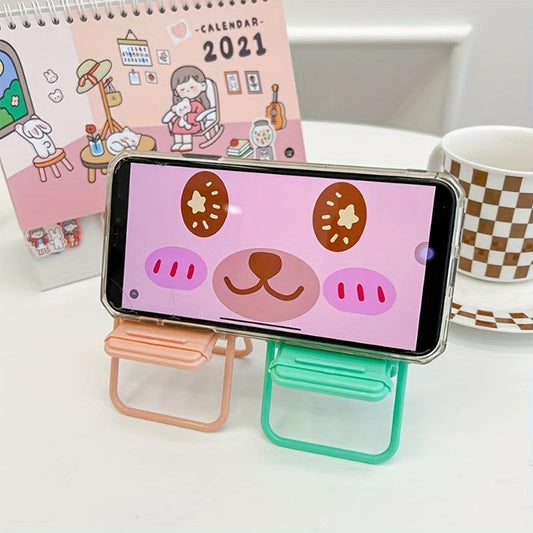 Macaron Stool Foldable Mobile Phone Chair Stand