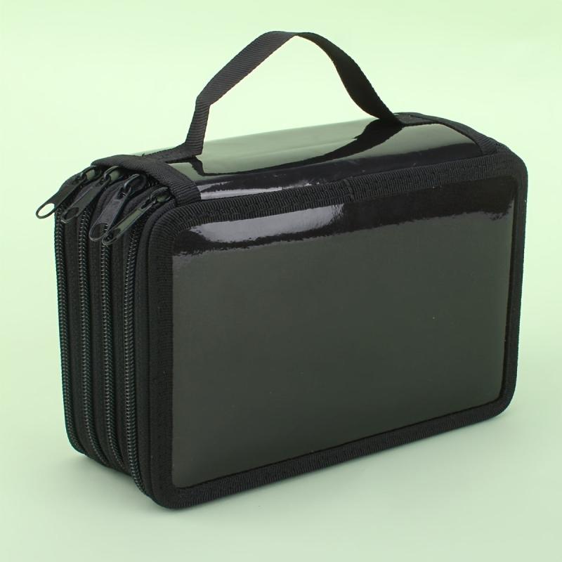 72 Hole Portable Pencil Case with Handle for School & College