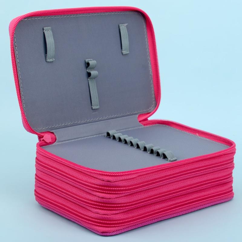 72 Hole Portable Pencil Case with Handle for School & College