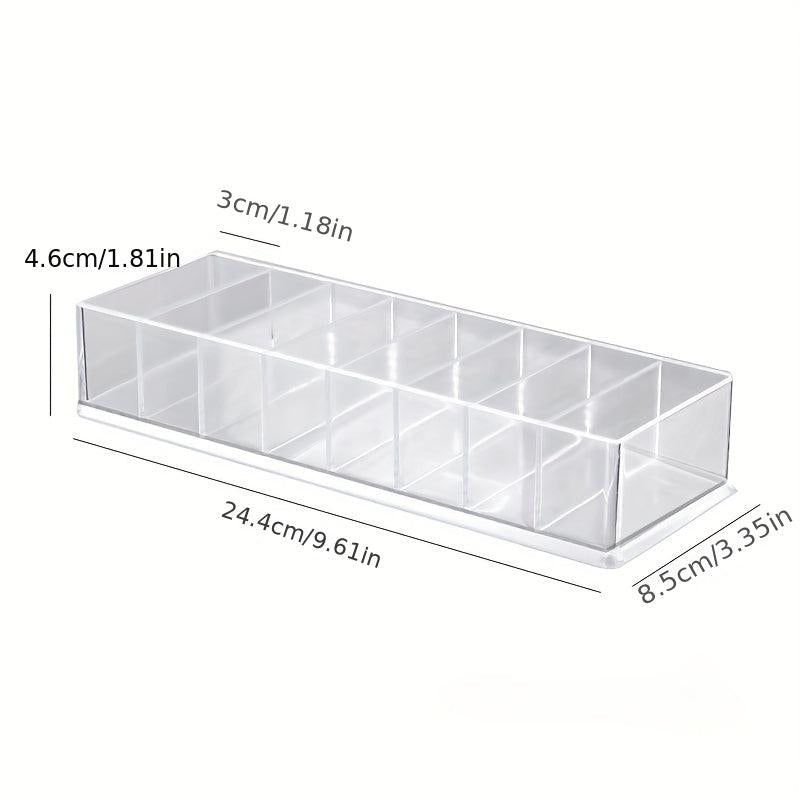 Transparent Plastic Cable Storage Box for Desk Stationery