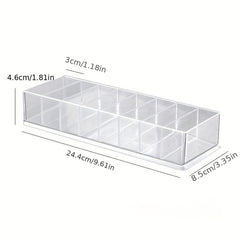 Transparent Plastic Cable Storage Box for Desk Stationery