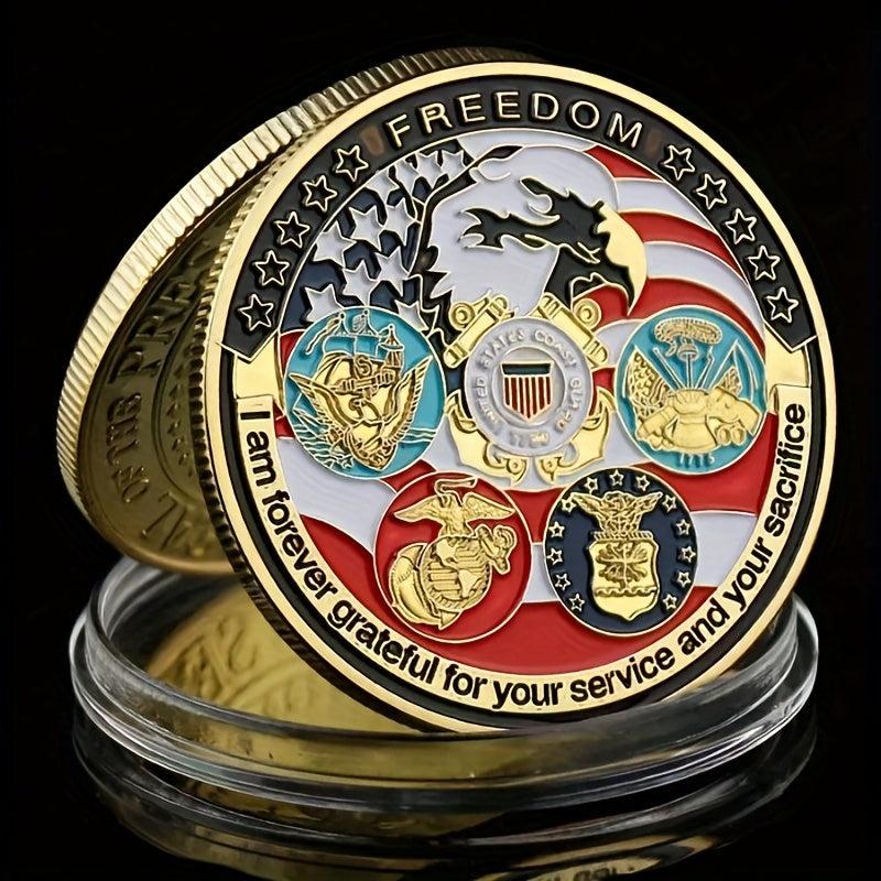 1 Pack Souvenir Collection Gift Coin Gilt Art Seal Coins For Adults And Students
