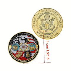 1 Pack Souvenir Collection Gift Coin Gilt Art Seal Coins For Adults And Students