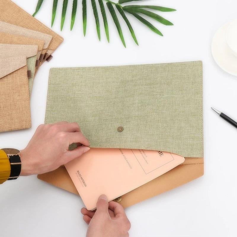 Large Capacity Canvas Stationery Case for Organizing Documents