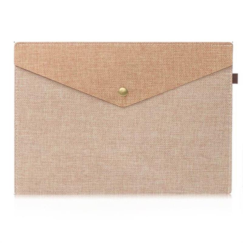 Large Capacity Canvas Stationery Case for Organizing Documents