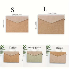 Large Capacity Canvas Stationery Case for Organizing Documents