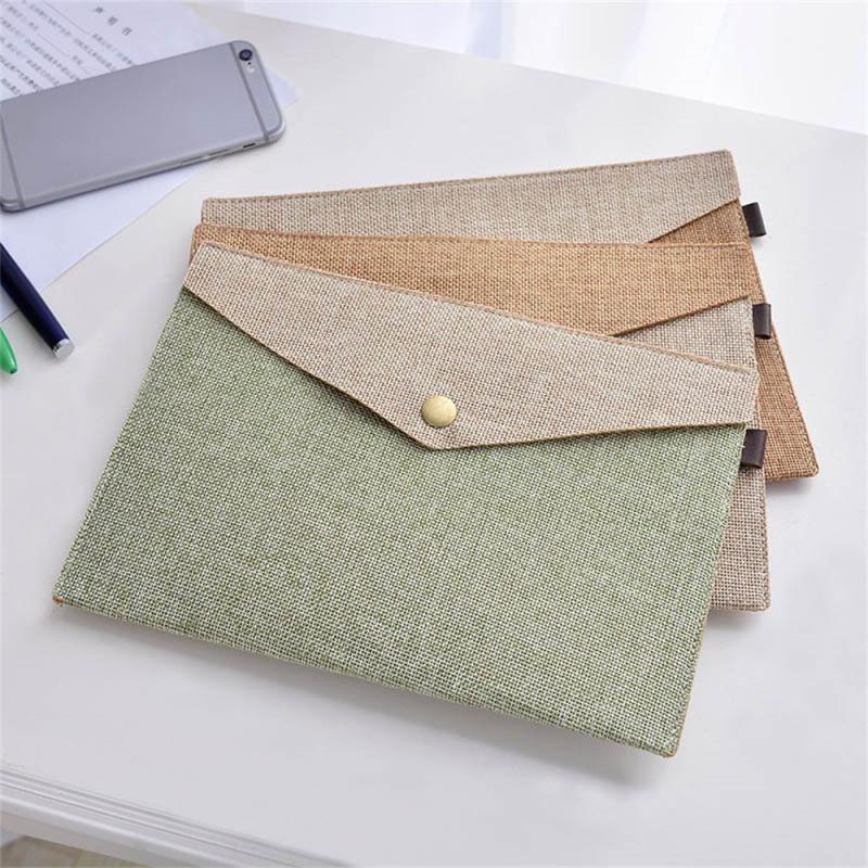 Large Capacity Canvas Stationery Case for Organizing Documents