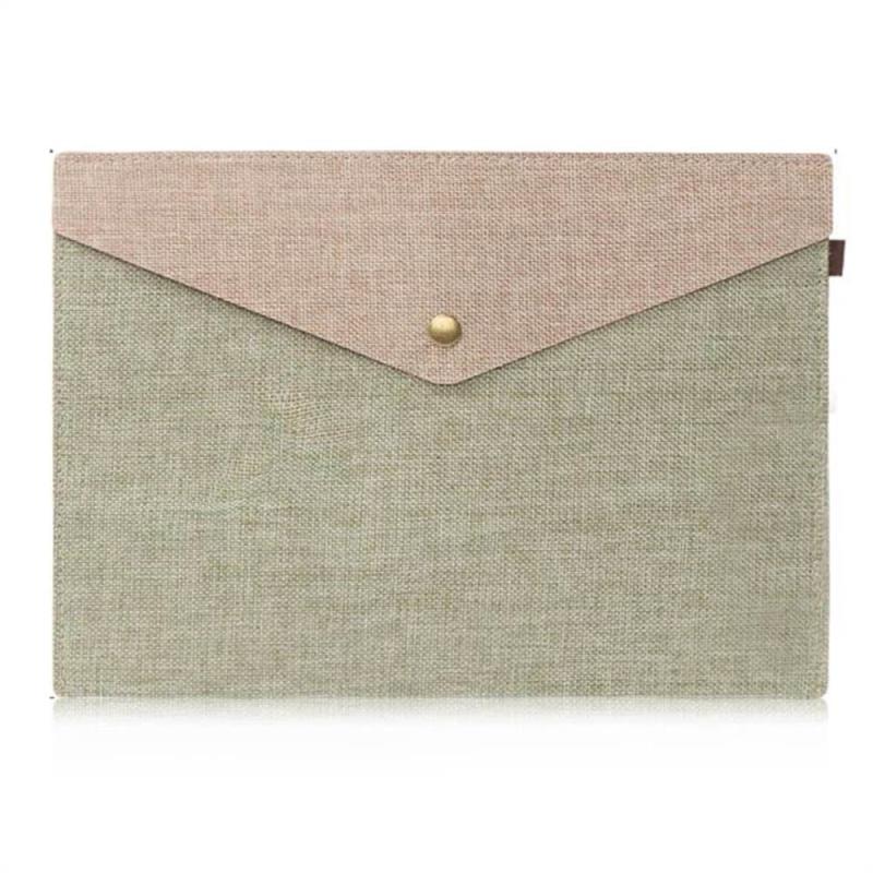 Large Capacity Canvas Stationery Case for Organizing Documents