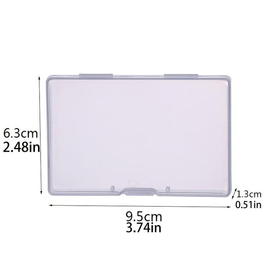 Portable Square Plastic Box for Cards, Jewelry & Notes