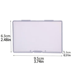 Portable Square Plastic Box for Cards, Jewelry & Notes