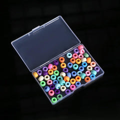 Portable Square Plastic Box for Cards, Jewelry & Notes