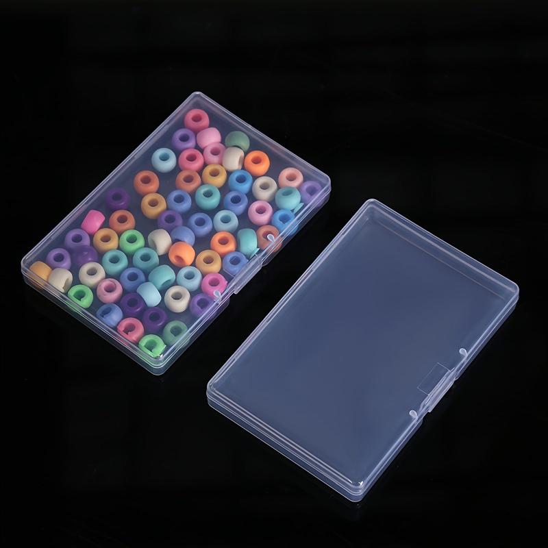 Portable Square Plastic Box for Cards, Jewelry & Notes