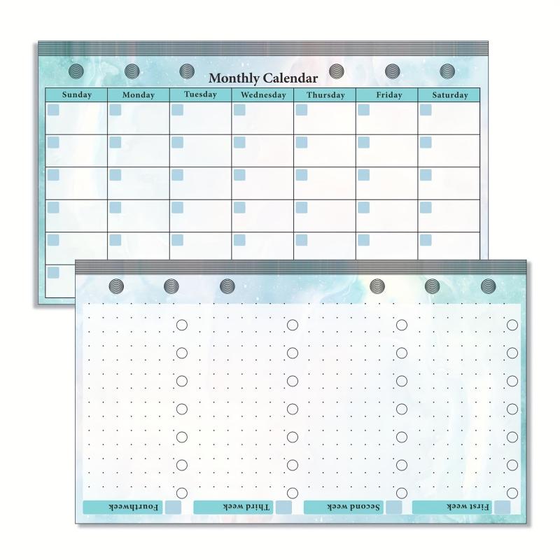 82pcs Classic A6 Planner Inserts Personal Double Sided Ref