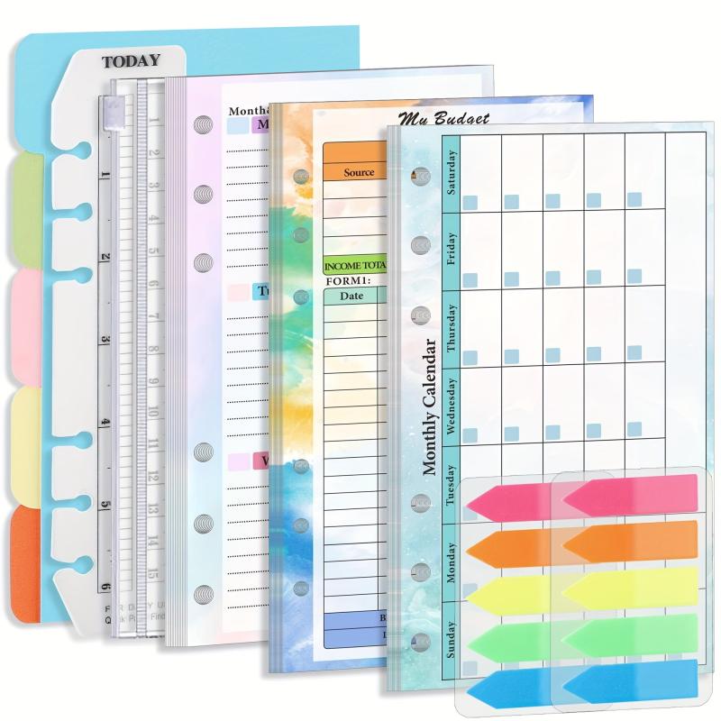 82pcs Classic A6 Planner Inserts Personal Double Sided Ref