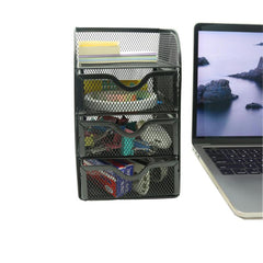 4 Tier Mesh Desk Organizer for School Dorm and Home Office