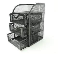 4 Tier Mesh Desk Organizer for School Dorm and Home Office