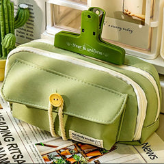 Large Capacity Pencil Case Stationery Box Handheld Cosmetics Portable