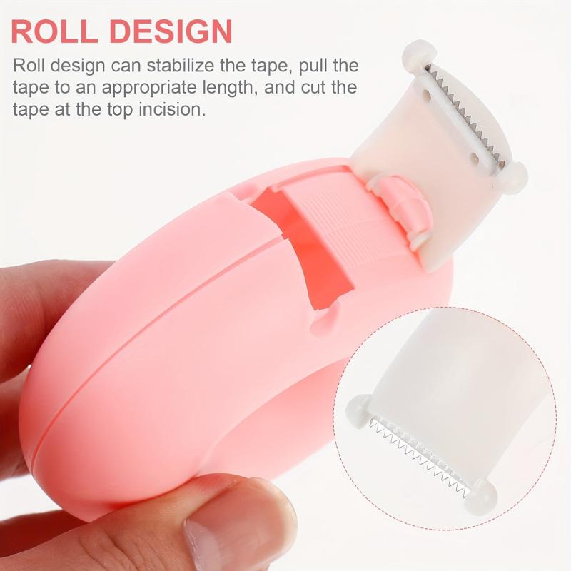 Donut Shape Mini Tape Dispenser Pink