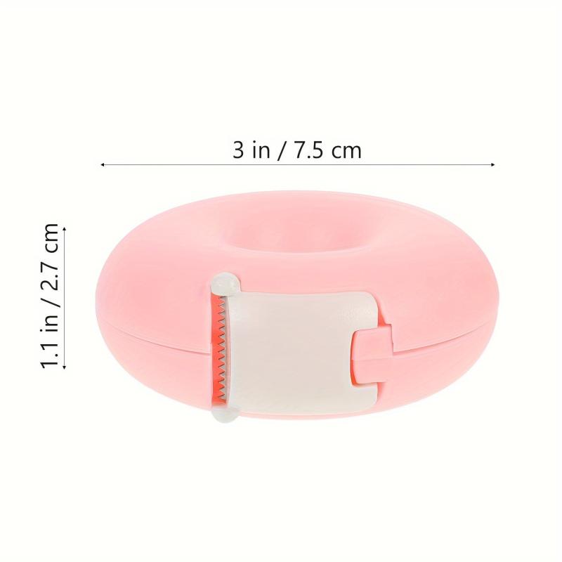 Donut Shape Mini Tape Dispenser Pink