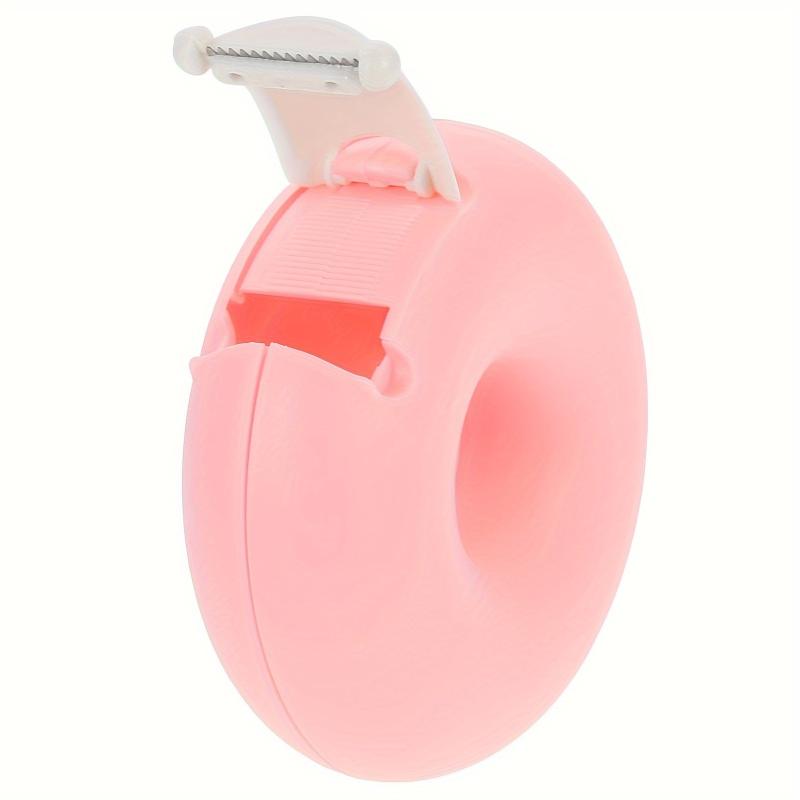 Donut Shape Mini Tape Dispenser Pink