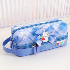 Plaid Pencil Case for Students