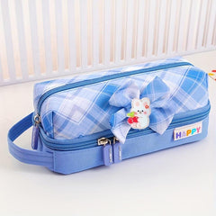 Plaid Pencil Case for Students