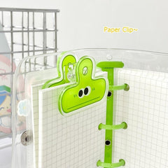 4pcs Colorful & Adorable Face Binder Clips for Organization